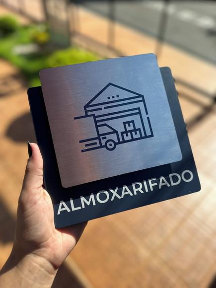 Placa de Identificação de Sala - Ágata Inox