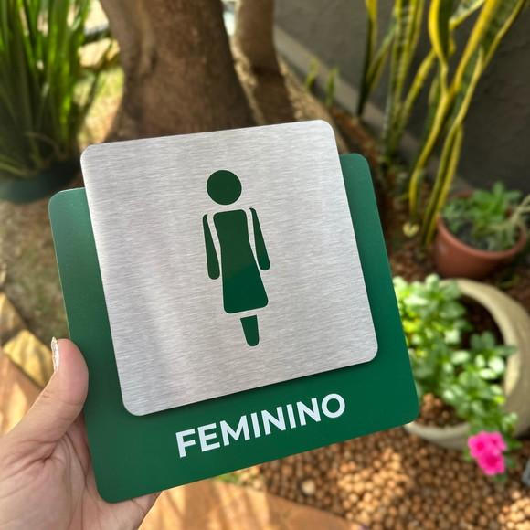 Placa de Identificação de Sala - Ágata Inox
