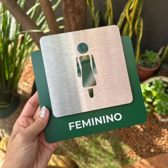 Placa de Identificação de Sala - Ágata Inox