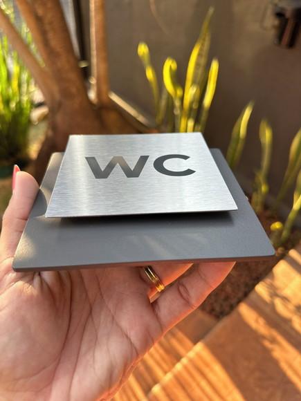 Placa de Identificação de Sala - Ágata Inox