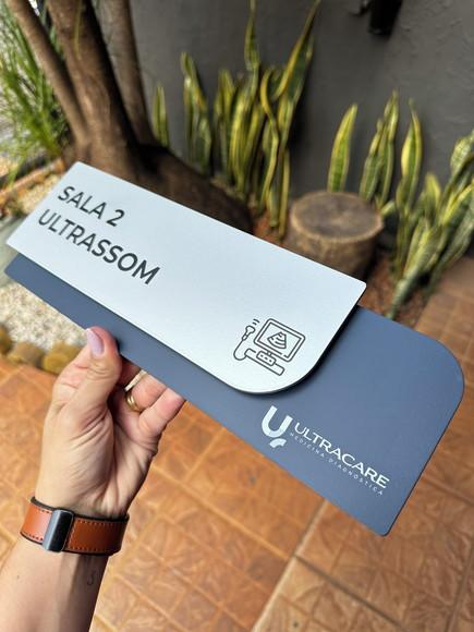 Placa de Identificação de Sala - Ametista 33x11,5