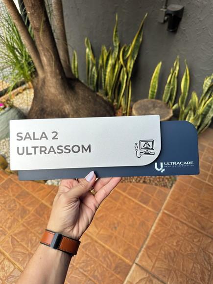 Placa de Identificação de Sala - Ametista 33x11,5