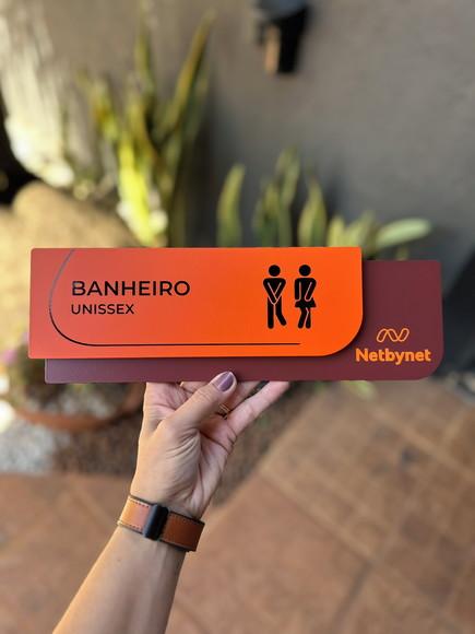 Placa de Identificação de Sala - Ametista 33x11,5
