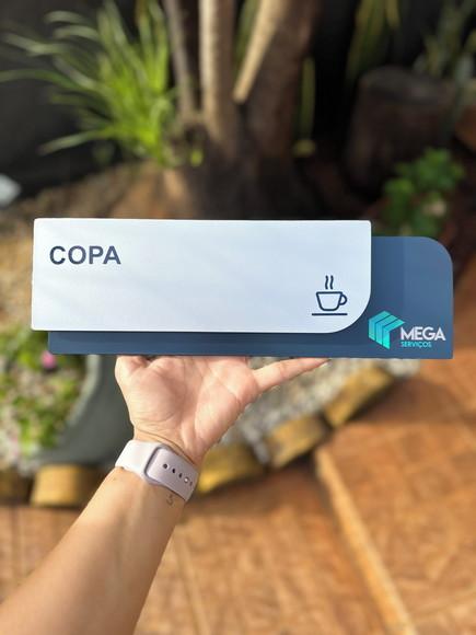 Placa de Identificação de Sala - Ametista 33x11,5