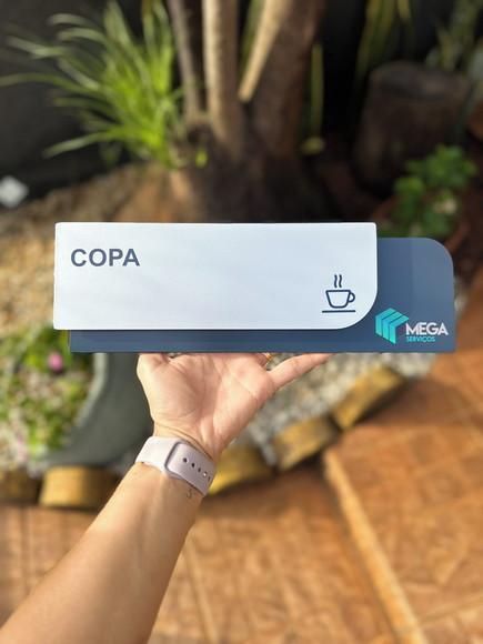 Placa de Identificação de Sala - Ametista 33x11,5