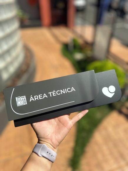 Placa de Identificação de Sala - Ametista 33x11,5