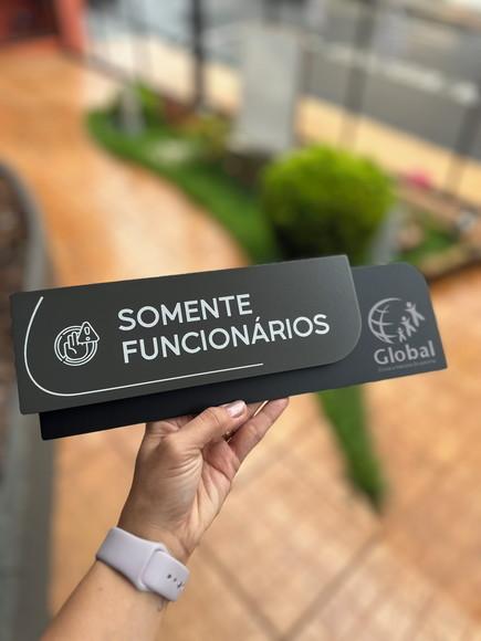 Placa de Identificação de Sala - Ametista 33x11,5