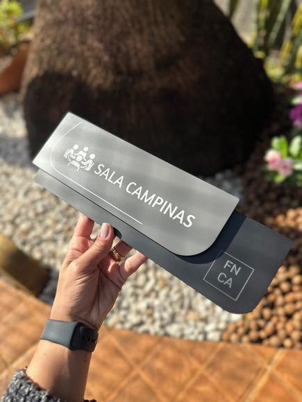Placa de Identificação de Sala - Ametista 33x11,5