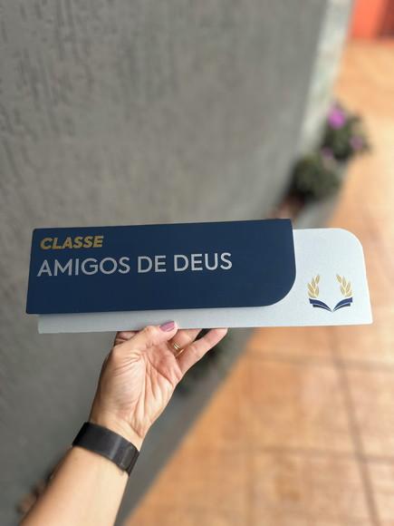 Placa de Identificação de Sala - Ametista 33x11,5