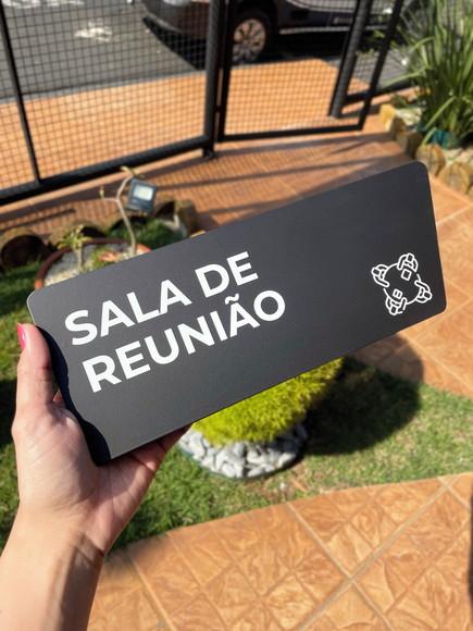 Placa de Identificação de Sala - Caulim 25x8,5
