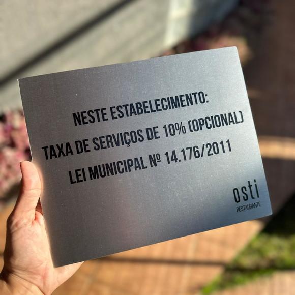 Placa de Identificação de Sala - Caulim 30x10 Inox