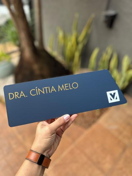 Placa de Identificação de Sala - Caulim 32x10,5