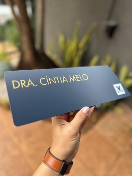 Placa de Identificação de Sala - Caulim 32x10,5