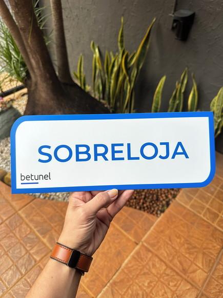 Placa de Identificação de Sala - Caulim 32x12