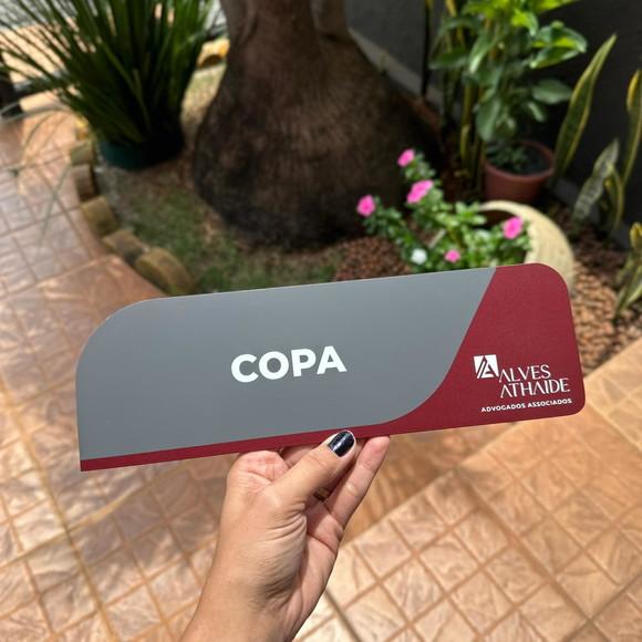 Placa de Identificação de Sala - Caulim 33x11,5