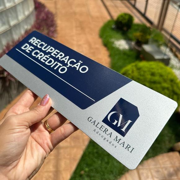 Placa de Identificação de Sala - Caulim 33x11,5