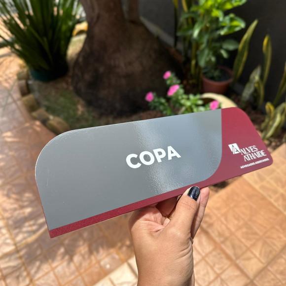 Placa de Identificação de Sala - Caulim 33x11,5