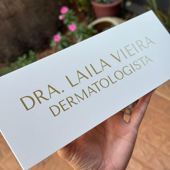 Placa de Identificação de Sala - Caulim 33x11,5