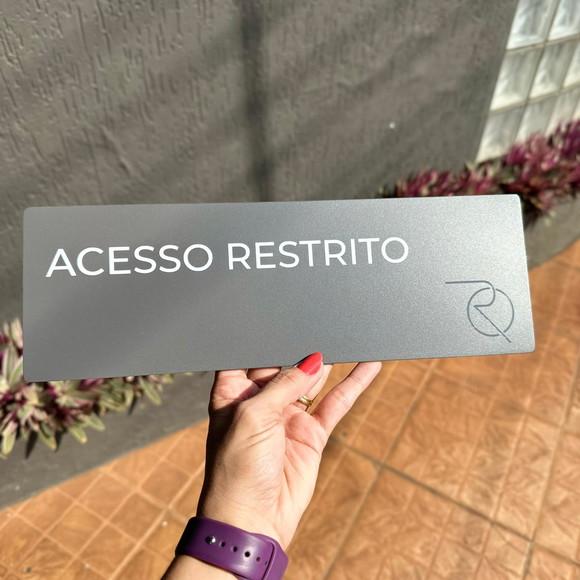 Placa de Identificação de Sala - Caulim 33x11,5