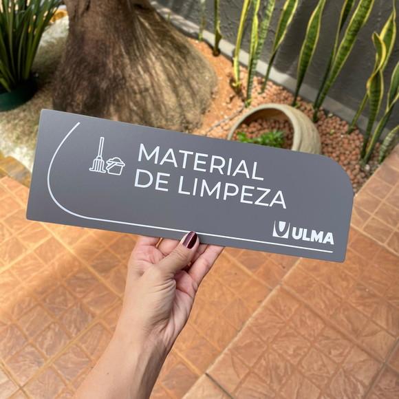 Placa de Identificação de Sala - Caulim 33x11,5