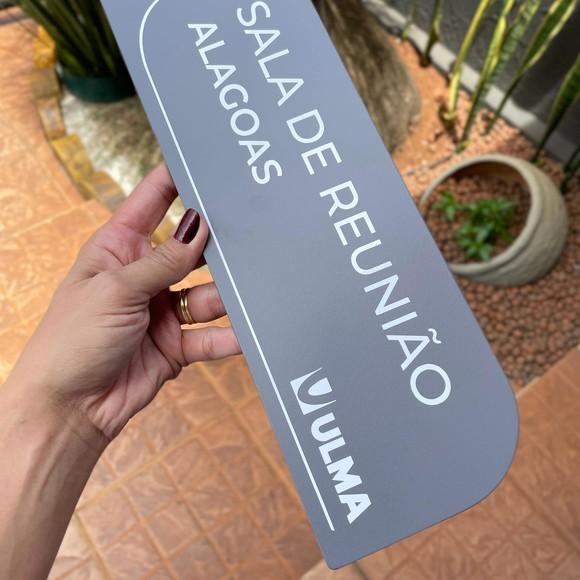 Placa de Identificação de Sala - Caulim 33x11,5