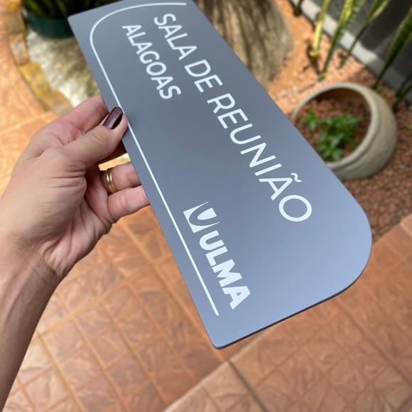 Placa de Identificação de Sala - Caulim 33x11,5