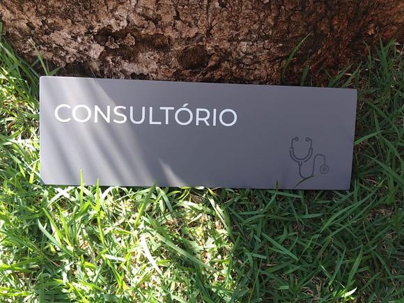Placa de Identificação de Sala - Caulim 33x11,5