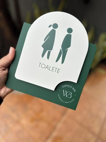 Placa de Identificação de Sala - Modelo Ágata