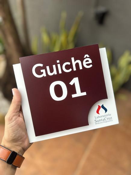 Placa de Identificação de Sala - Modelo Ágata Personalizada