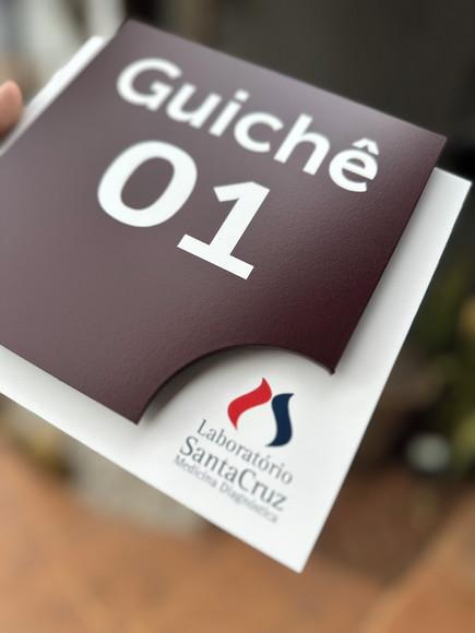 Placa de Identificação de Sala - Modelo Ágata Personalizada