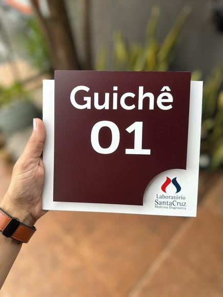 Placa de Identificação de Sala - Modelo Ágata Personalizada
