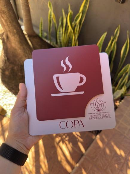 Placa de Identificação de Sala - Modelo Ágata Personalizada