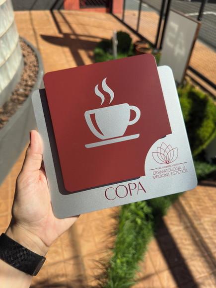 Placa de Identificação de Sala - Modelo Ágata Personalizada