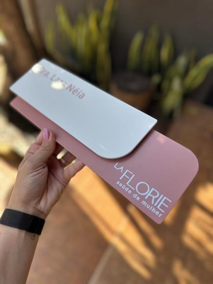 Placa de Identificação de Sala - Modelo Ametista