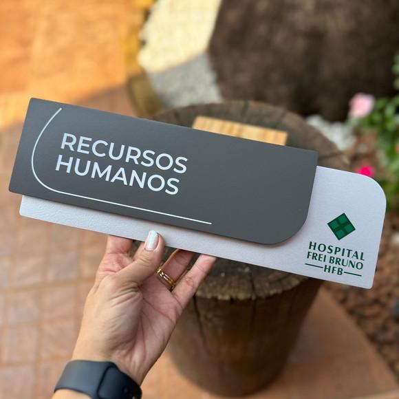 Placa de Identificação de Sala - Modelo Ametista