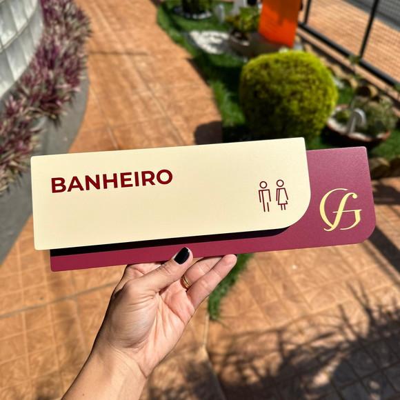 Placa de Identificação de Sala - Modelo Ametista