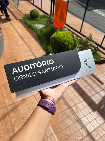 Placa de Identificação de Sala - Modelo Ametista