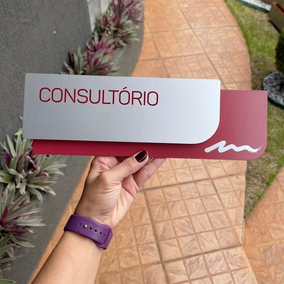 Placa de Identificação de Sala - Modelo Ametista