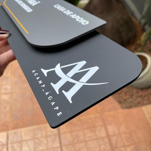 Placa de Identificação de Sala - Modelo Ametista