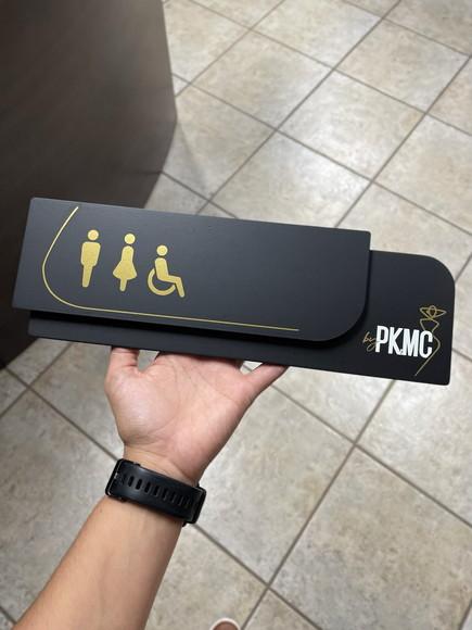 Placa de Identificação de Sala - Modelo Ametista