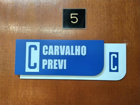 Placa de Identificação de Sala - Modelo Ametista