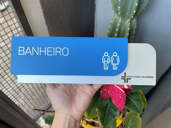 Placa de Identificação de Sala - Modelo Ametista