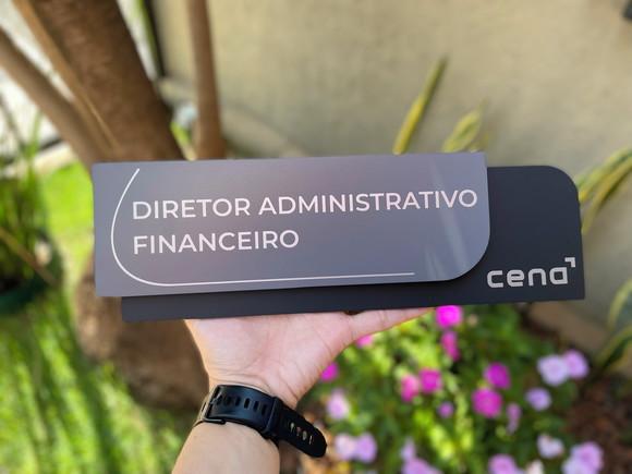 Placa de Identificação de Sala - Modelo Ametista