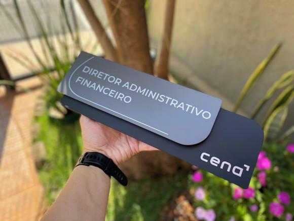Placa de Identificação de Sala - Modelo Ametista