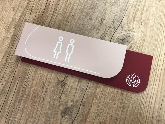 Placa de Identificação de Sala - Modelo Ametista