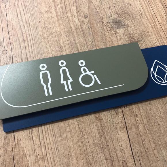 Placa de Identificação de Sala - Modelo Ametista