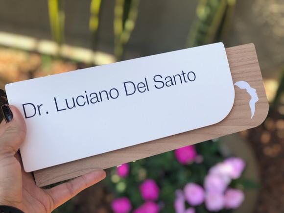 Placa de Identificação de Sala - Modelo Ametista mdf