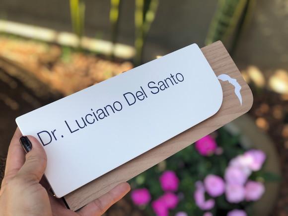 Placa de Identificação de Sala - Modelo Ametista mdf