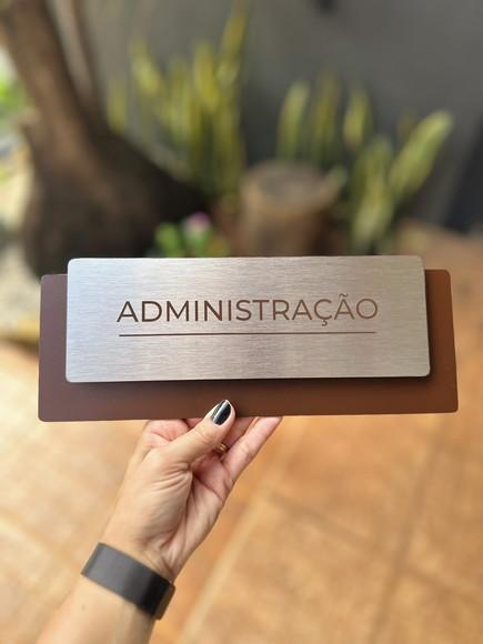 Placa de Identificação de Sala - Modelo Ardósia