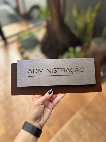 Placa de Identificação de Sala - Modelo Ardósia